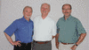 Von links: Heinz Scharf, Sportwart; Manfred Gödecke, Abteilungsleiter;  Martin Haasemann, stellvertretender Abteilungsleiter